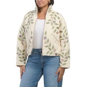 Blank NYC Embroidered Puffer Jacket